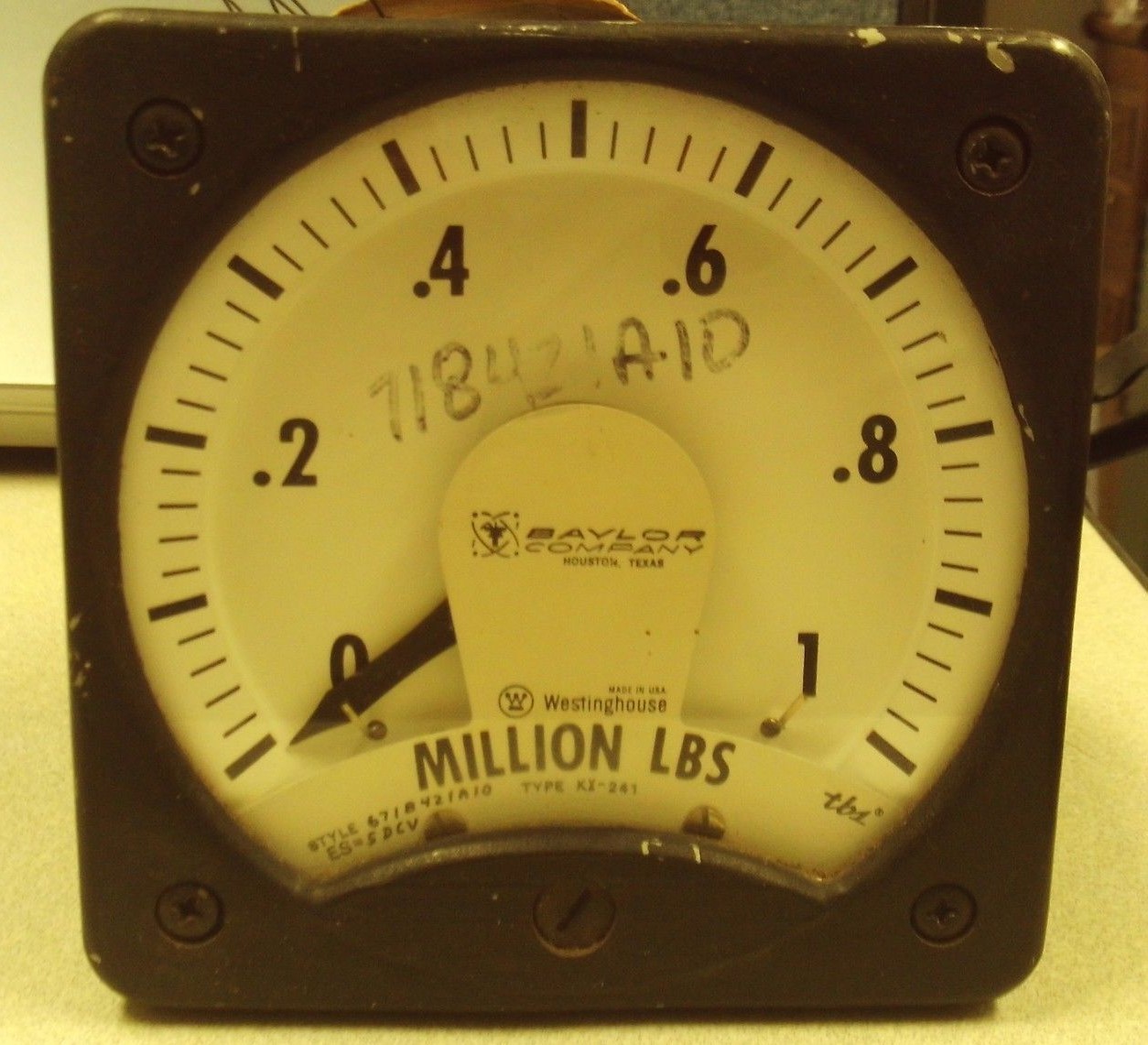 WESTINGHOUSE KX-241 / Meter / Million Pound Gauge / FREE Shipping!
