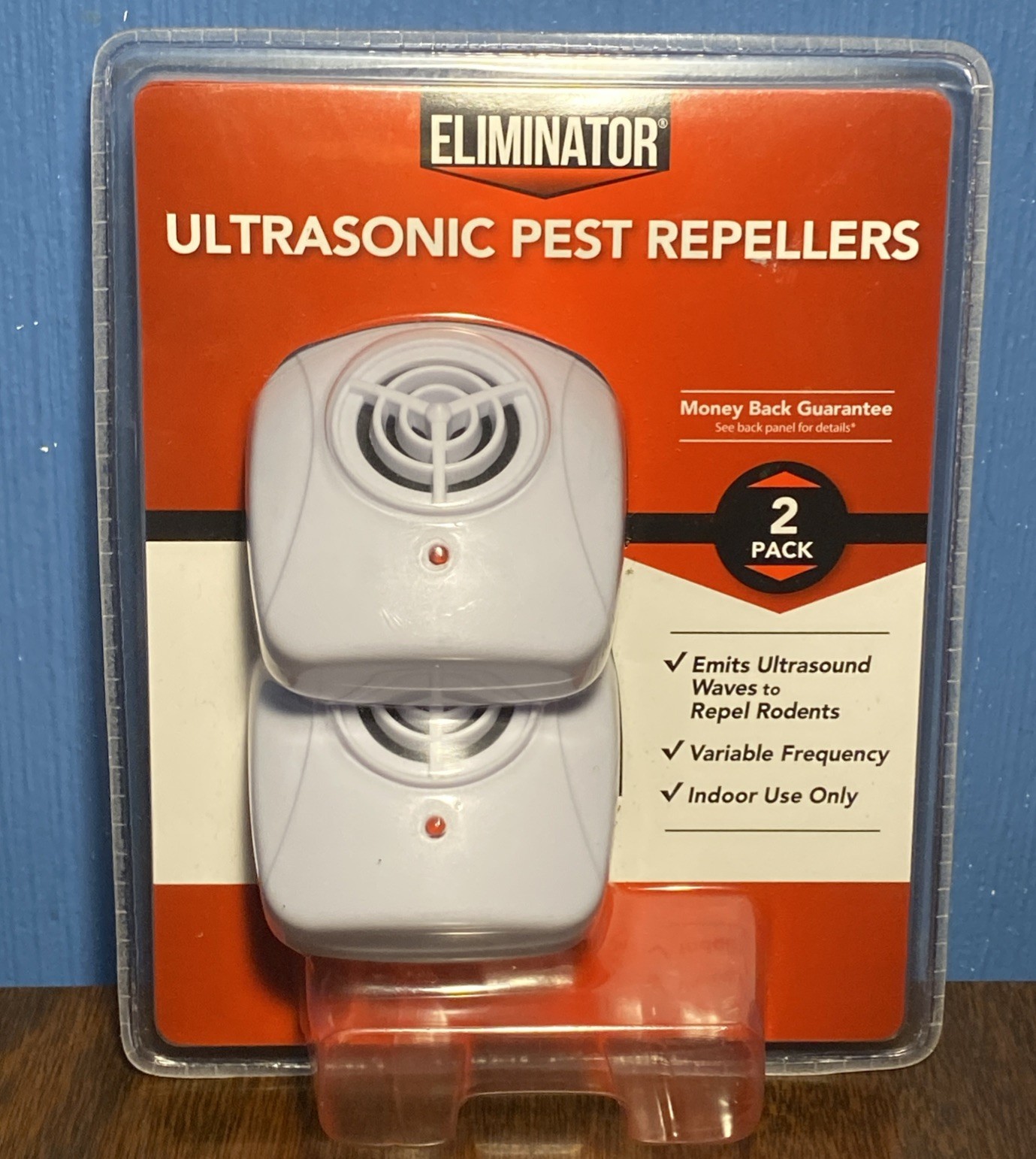 Eliminator Ultrasonic Indoor Repeller Repel 2 Pack Plug In Rodents/Mice, NEW NOS