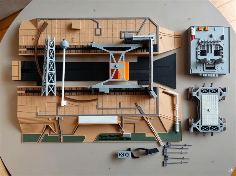 1/400 39A Space Shuttle Launch Site 3D Printed Finished Model