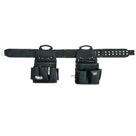 Clc Work Gear 5609 Tool Apron, Tool Belt, Black, Polyester, 20 Pockets