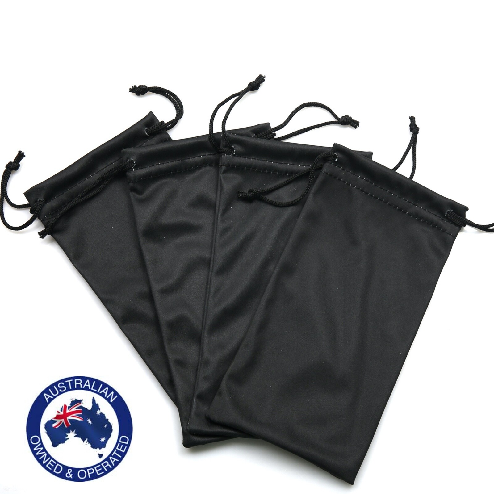 Black Soft Carry Bag Sunglasses Reading Case Microfibre Soft Glasses Pouch