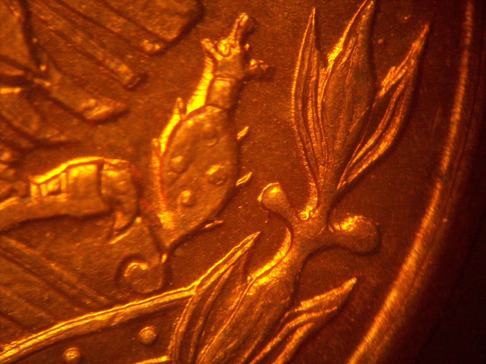 1960 one cent Strong Mexican doubled die REV coin