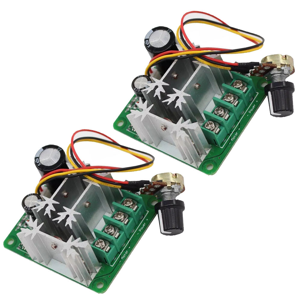 2pc 15A 6V-90V Pulse Width Modulators For PWM Stepless DC Motor Speed Controller