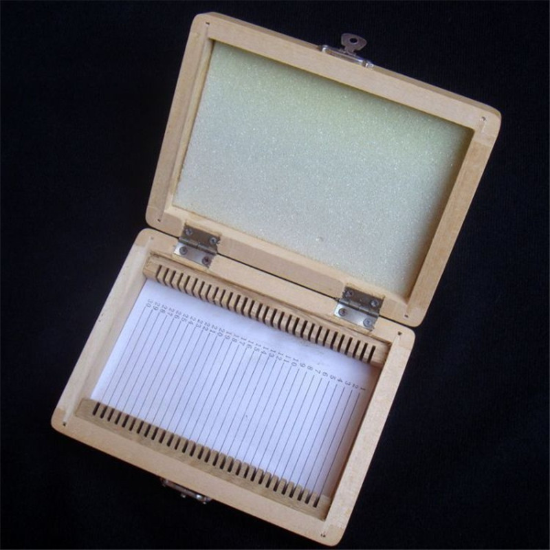 Microscope Slides Case Storage Holder 25PCS/50PCS/100PCS Wooden Box Storage Case