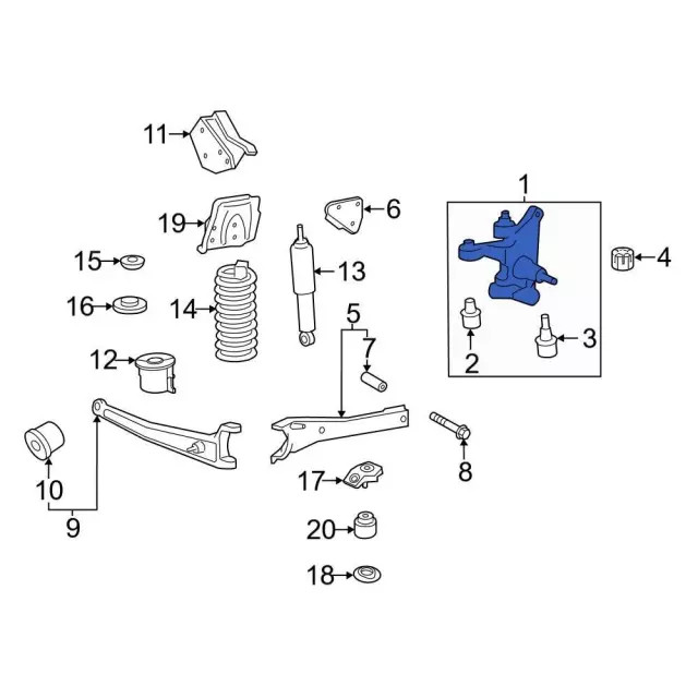 Genuine Ford Steering Knuckle HC3Z3106C