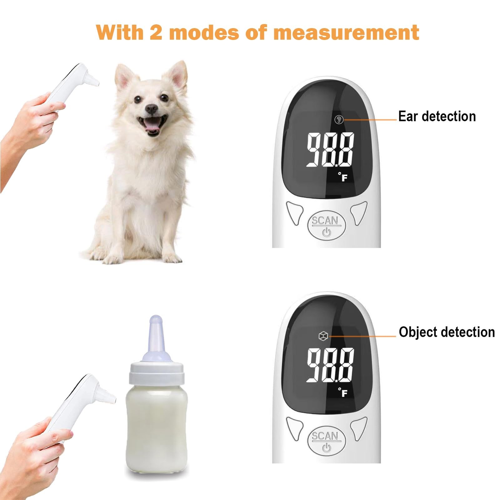Cat & Dog Thermometer, pet Ear Thermometer, Specially Designed for Pets, Quic...