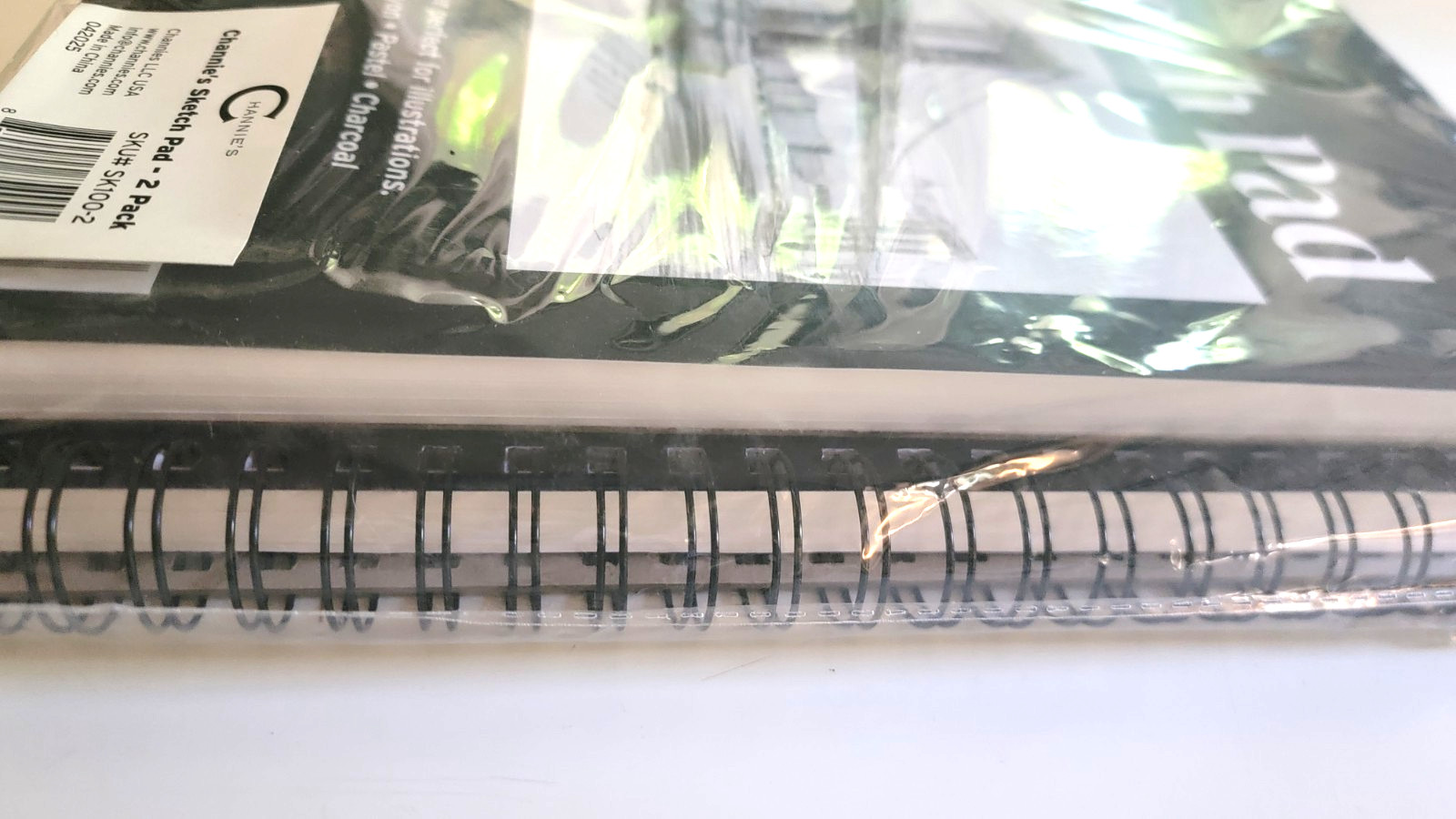 Channie's 2 Pack Sketch Pad Handheld Artwork for Beginners 100 sheets 9x12