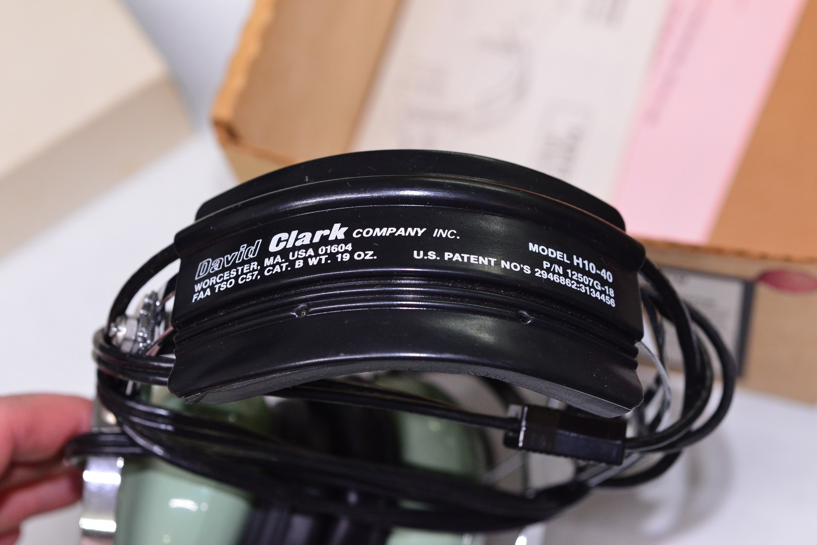 DAVID CLARK Model H10-40 Aviation Headset with M4 Microphone Mint in Box