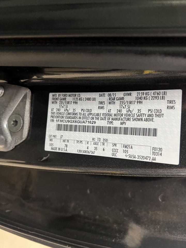 Driver Left Air Bag Driver Seat Fits 13-19 ESCAPE 240903