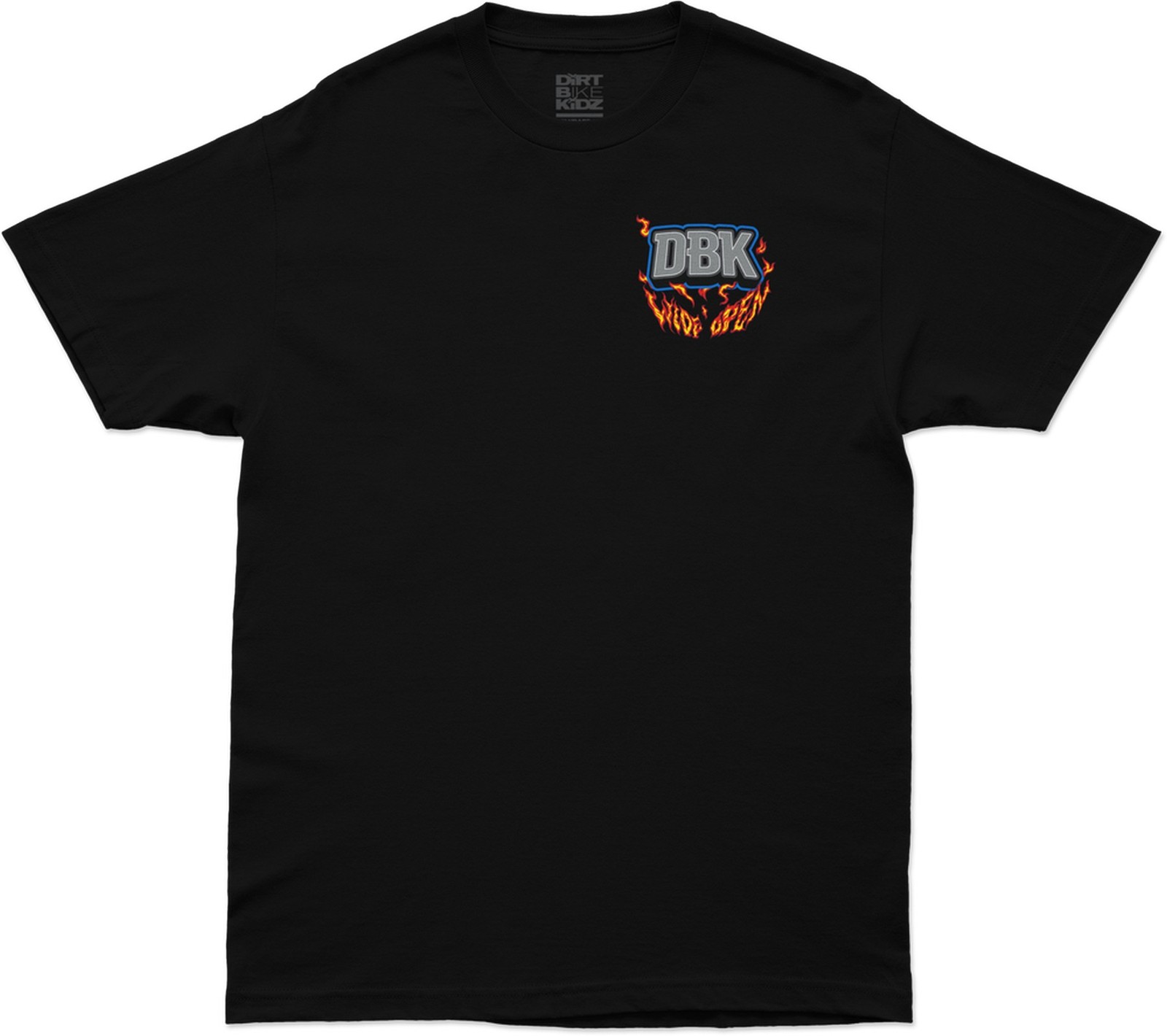 DBK Wide Open Mens Short Sleeve T-Shirt Black