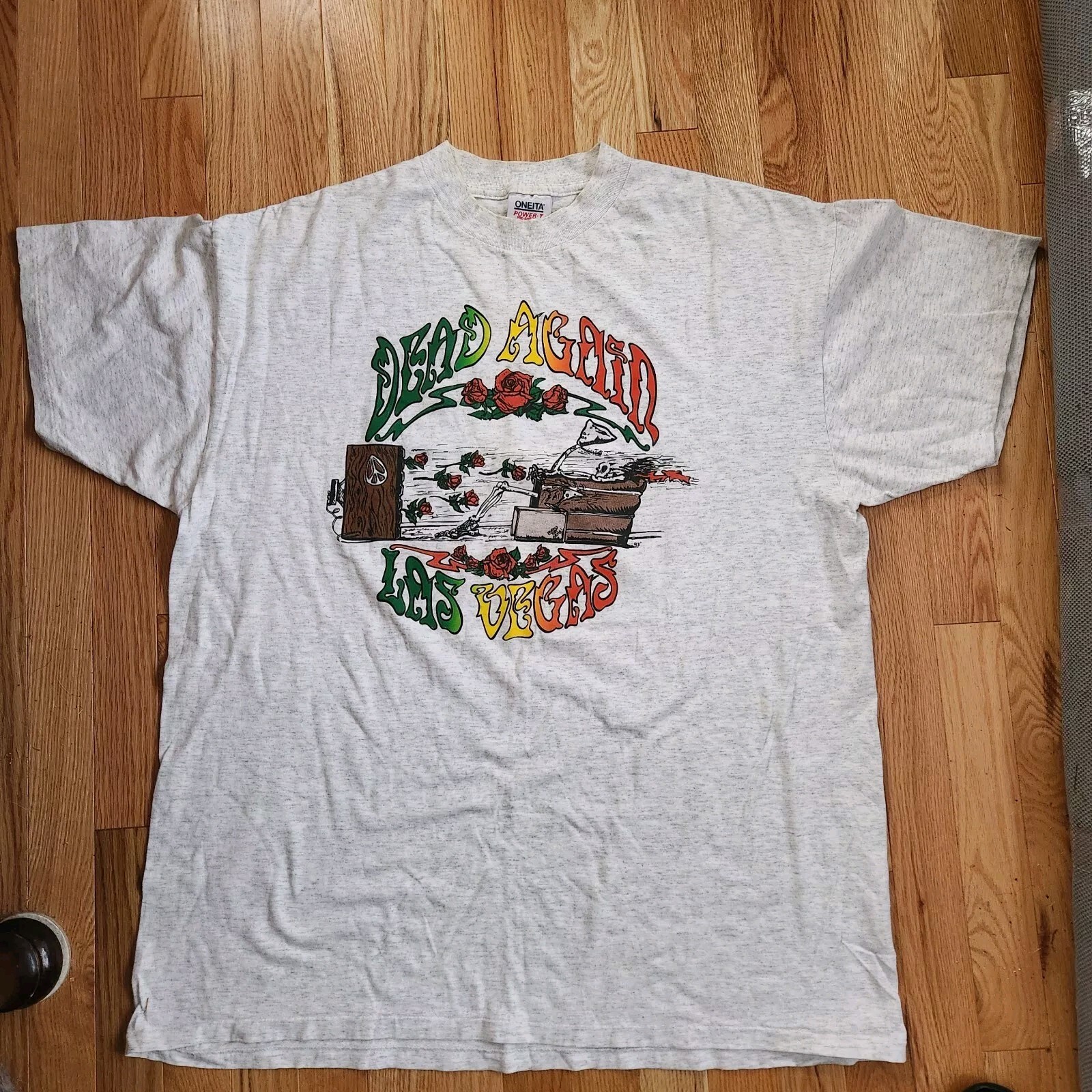 Vintage Grateful Dead T Shirt 1993 Las Vegas & Maxell Parody Rare 1 Of Kind 2XL