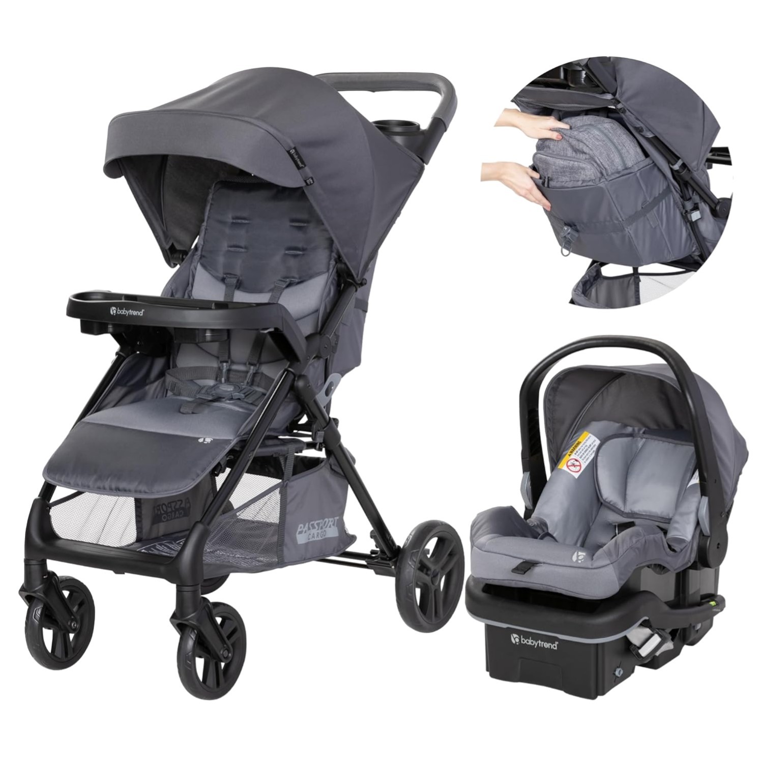 Passport Cargo Stroller Travel System with EZ-Lift Car Seat