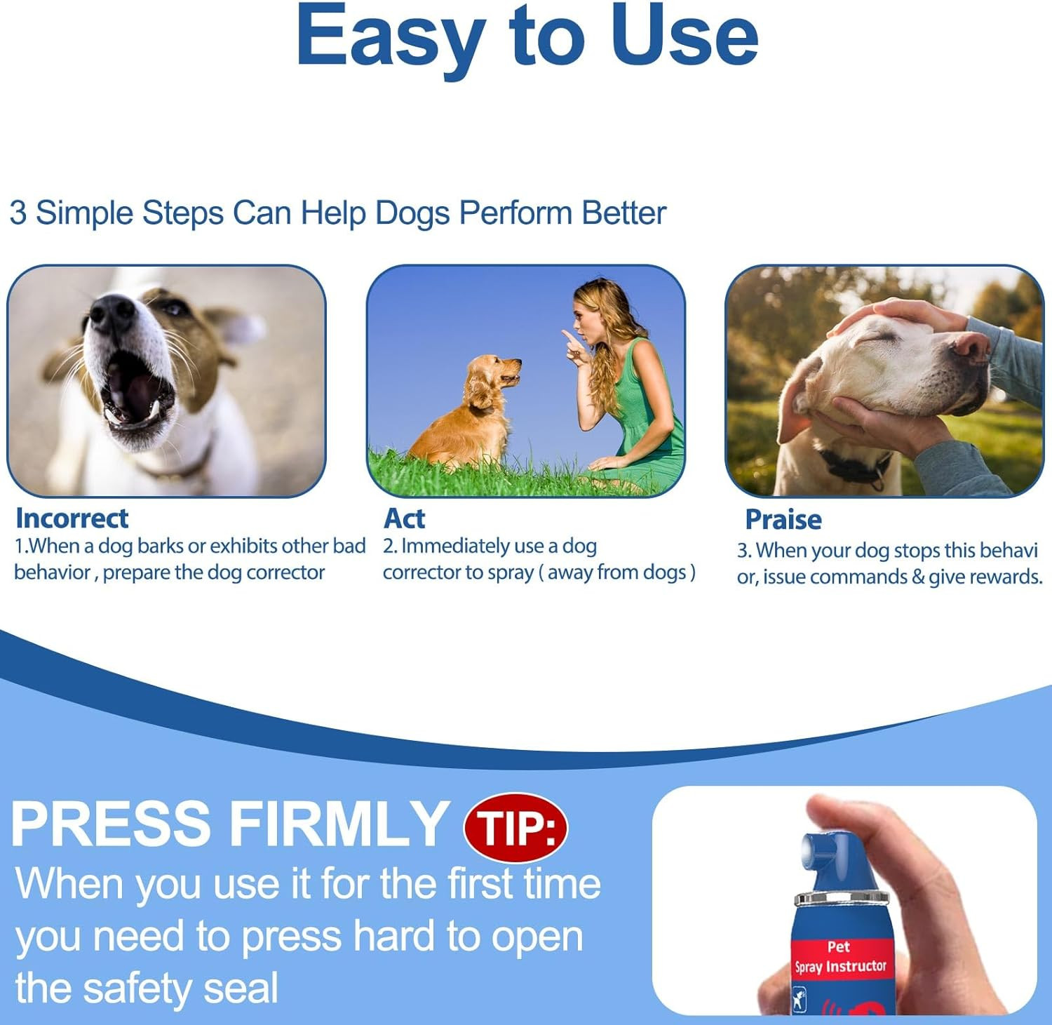 Corrector Spray Dog Trainer 70Ml 1 Pack Pet Trainer Spray, Corrector Spray for D