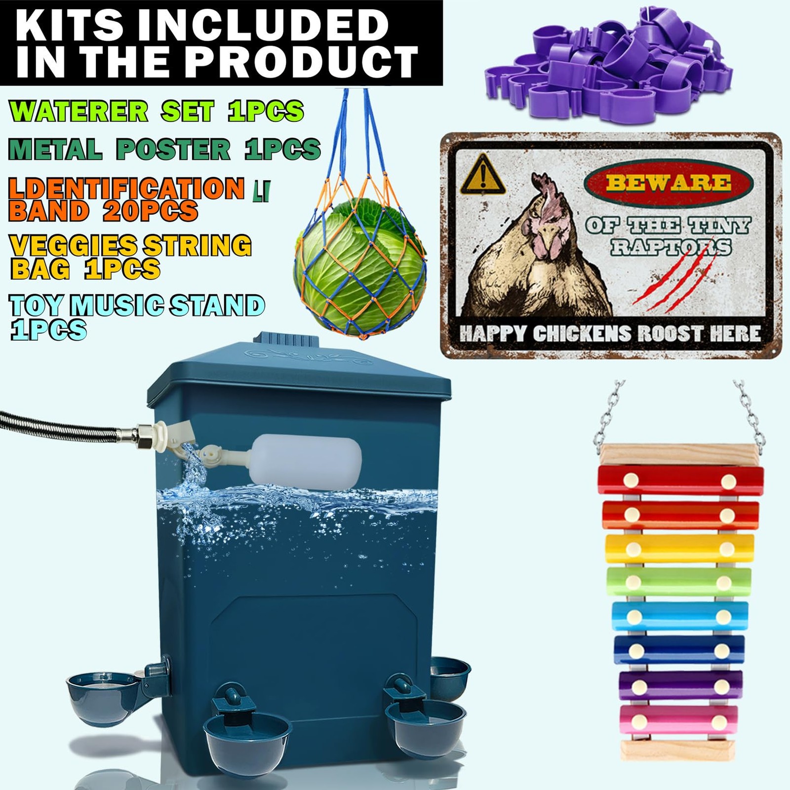 Automatic Chicken Waterer With Float Control And Large Capacity Pro
