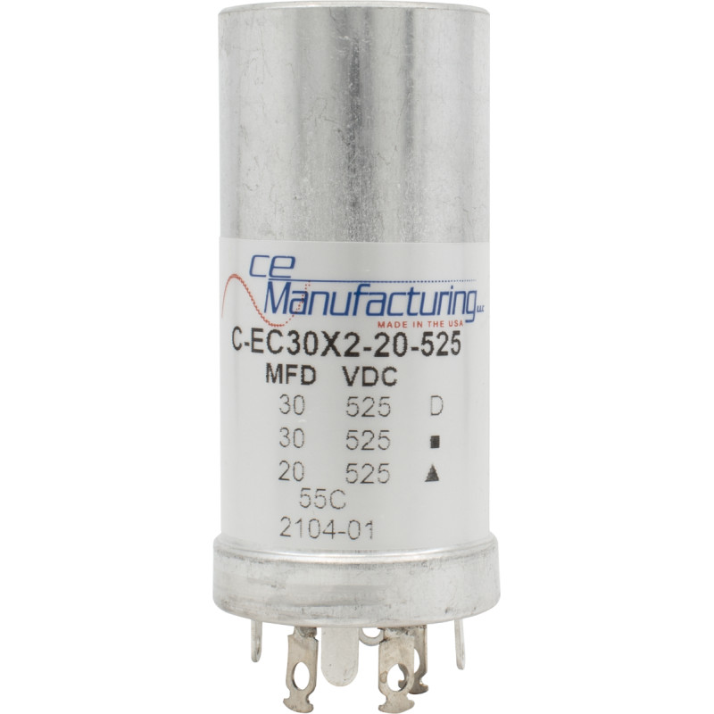 Capacitor, CE Mfg., 525V, 30/30/20 μF