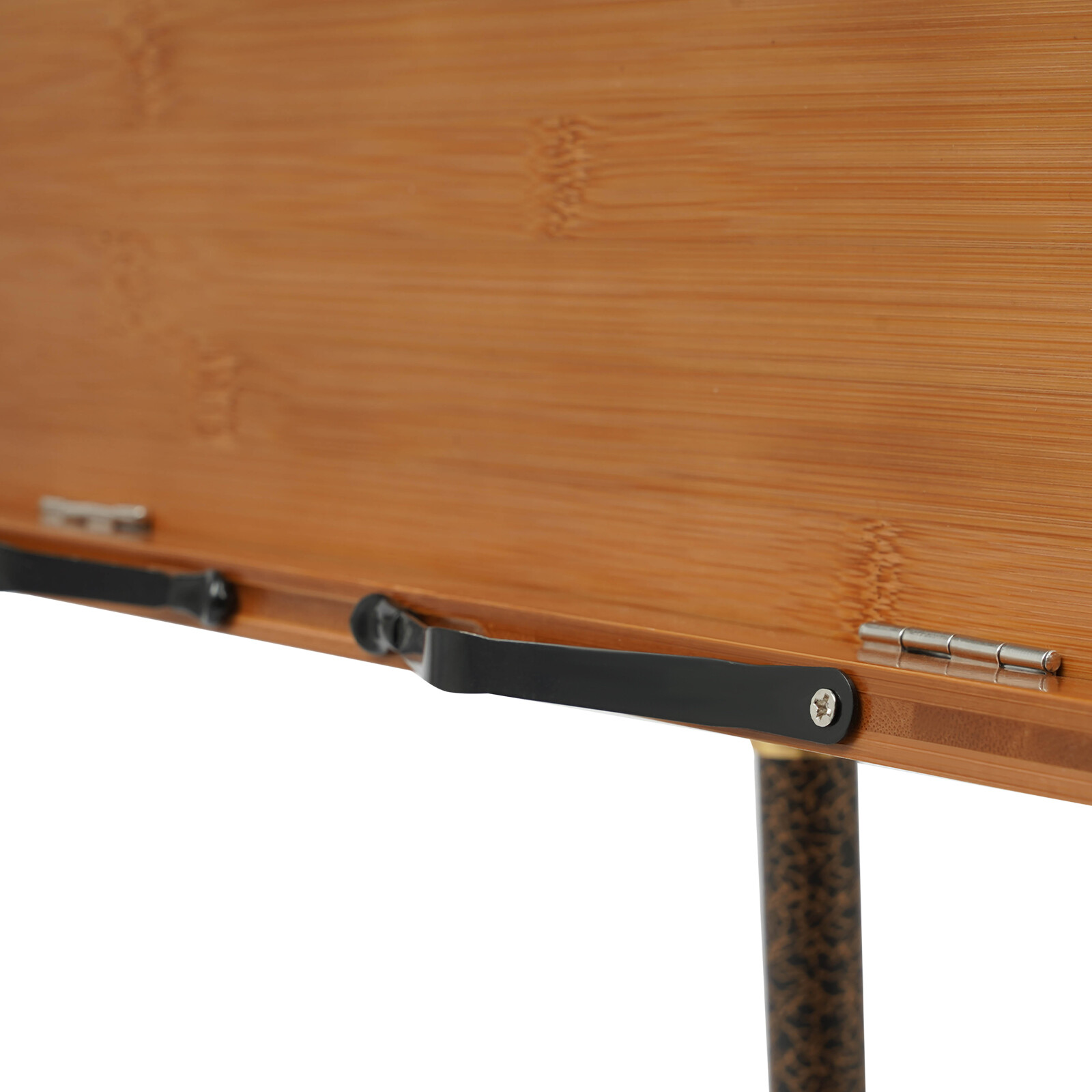 Height Adjustable Bamboo Music Stand Bamboo Conductor Music Stand W/ Wide Wooden