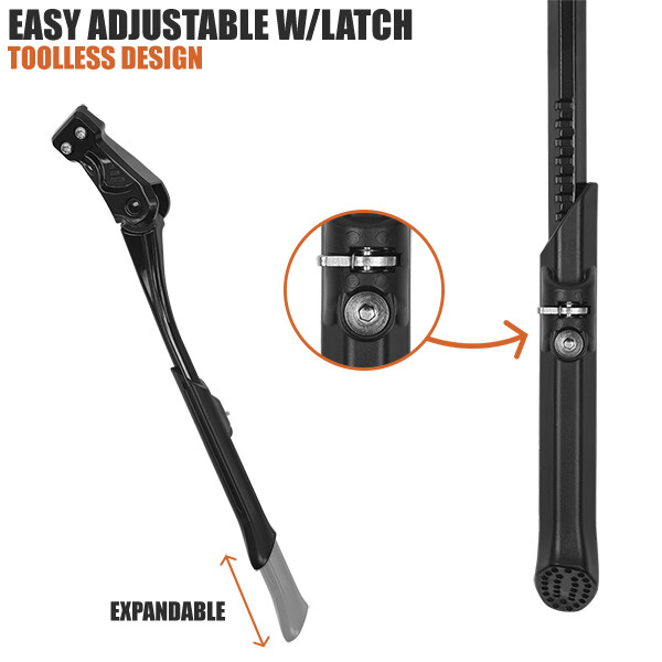 BV Bicycle Mountain Bike Kickstand Rear Side Adjustable Kick Stand Alloy 24"-29"
