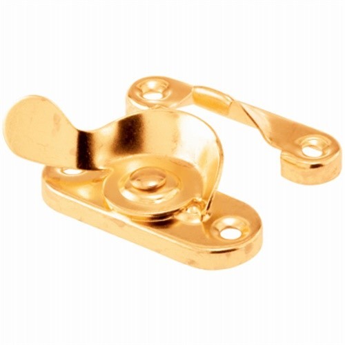 Prime-Line 171118 Brass-Plated Stamped Steel Sash Lock 1.9 L x 1.7 W in. - Deal
