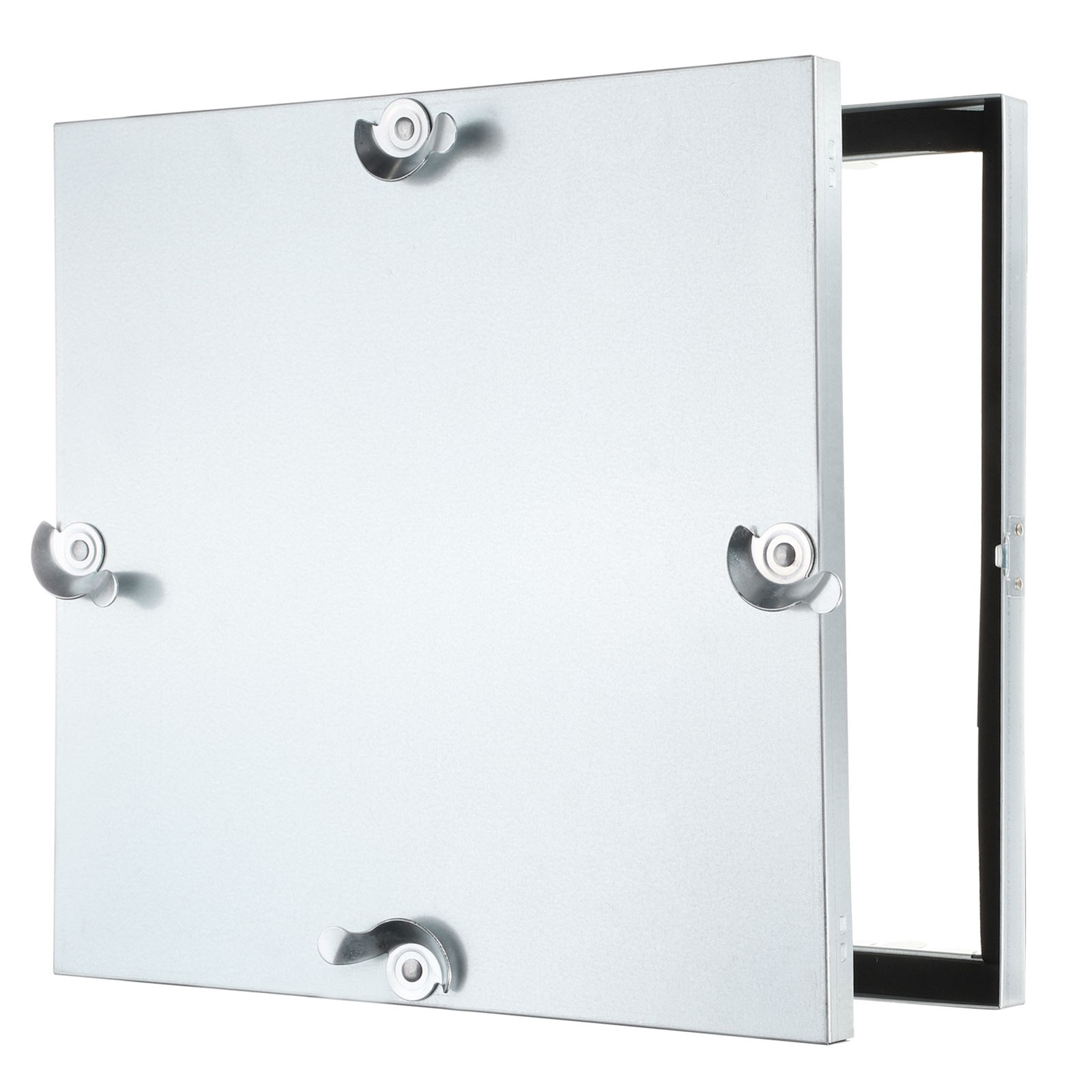 16x16" Galvanized Steel Access Panel with 2 Clasp Lock for Plumbing, Silver Tone