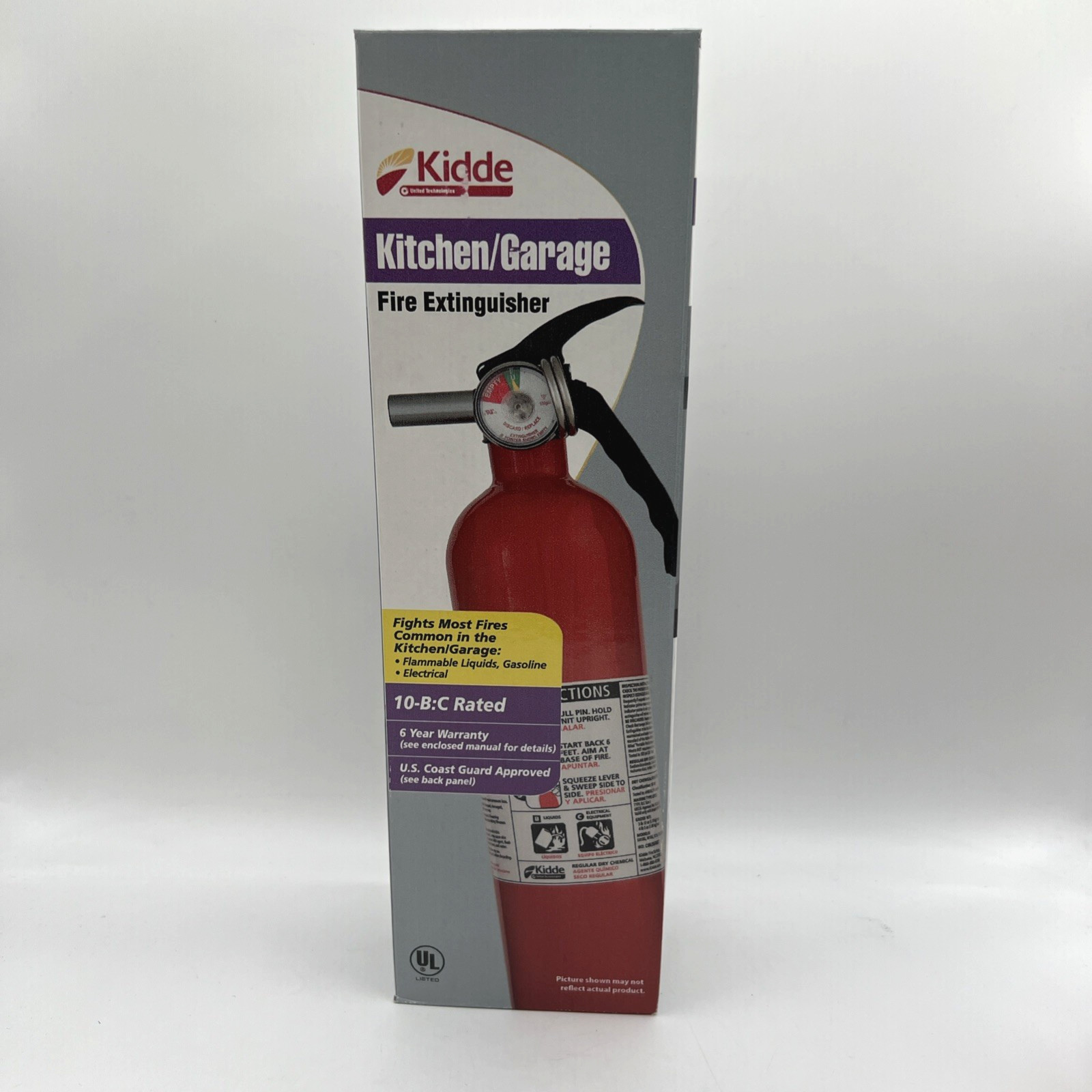 Kidde Kitchen/Garage Fire Extinguisher 10-B:C UL Rated Safety Device