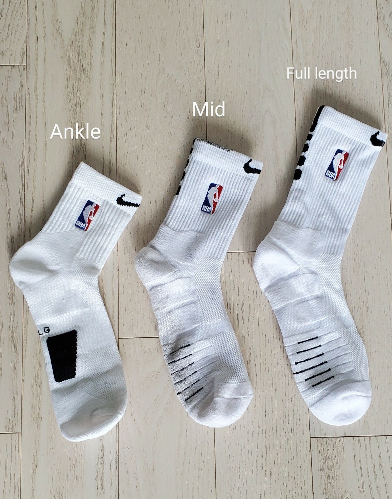Nike NBA Elite Quick Socks  - White & Black - Ankle/Mid/Full Length - M/L/XL !