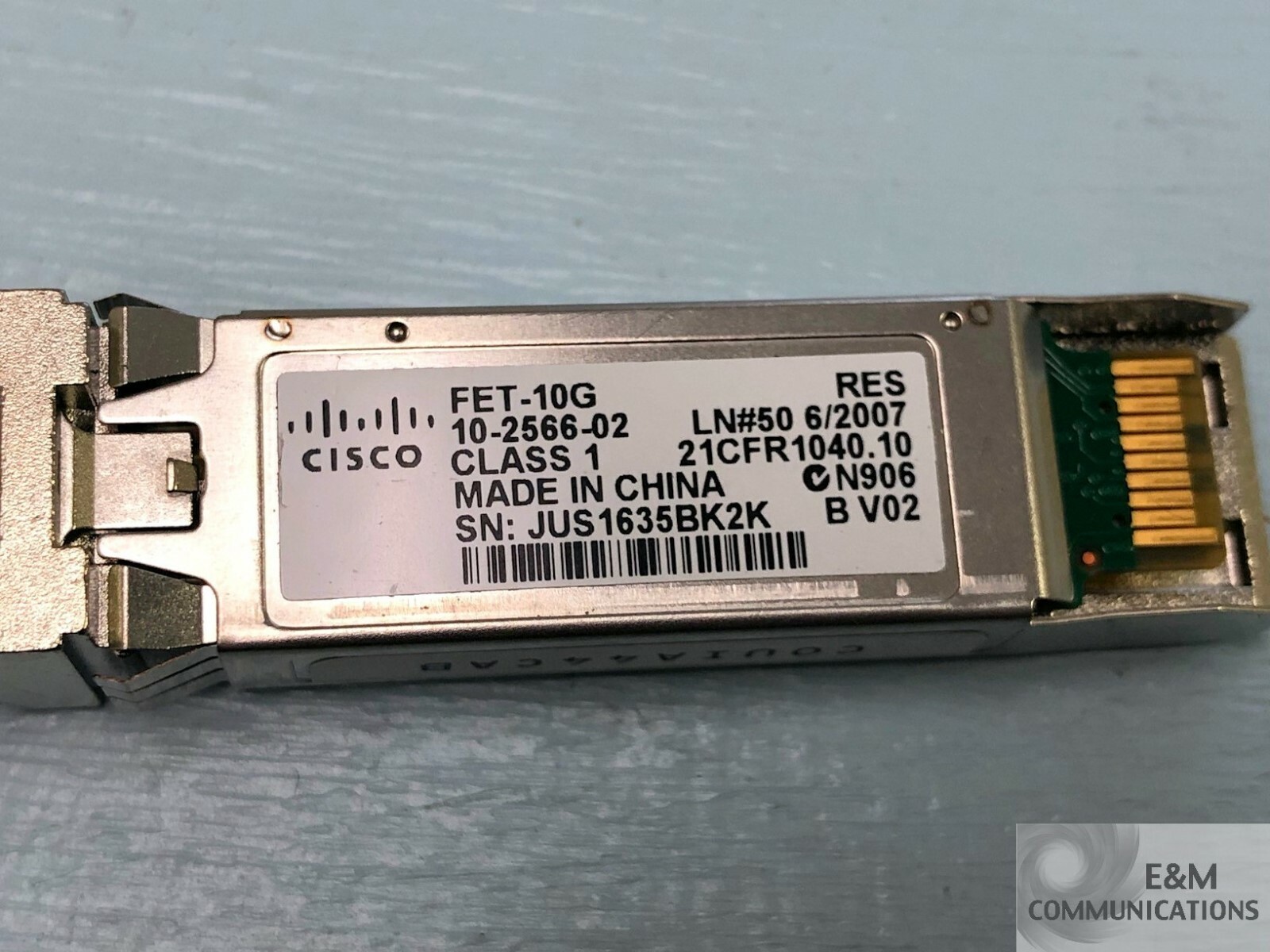GENUINE FET-10G CISCO FABRIC EXTENDER HSS 10GB 850nm MMF 100M 10-2566-02 SFP+