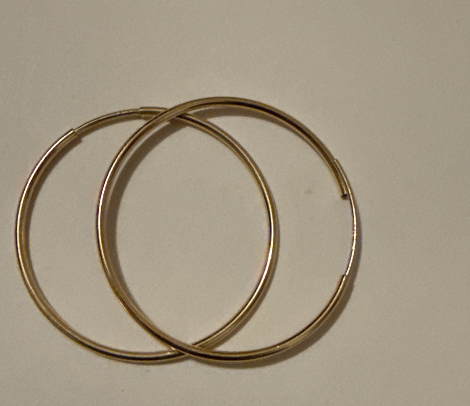 Endless hoops 30x1.25mm 14kt gold filled 1pr