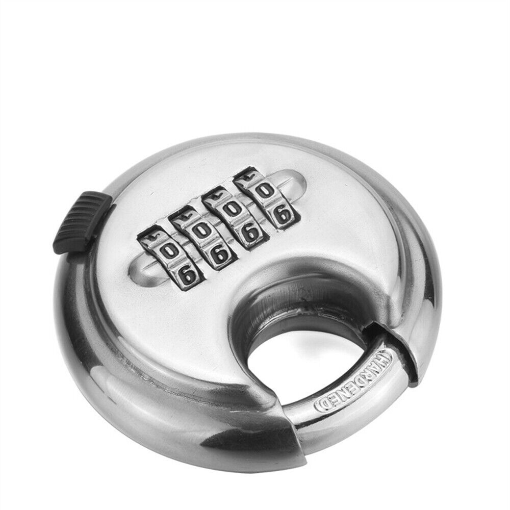 4Position Combination Padlock Stainless Steel Rust-Proof Password lock Safety