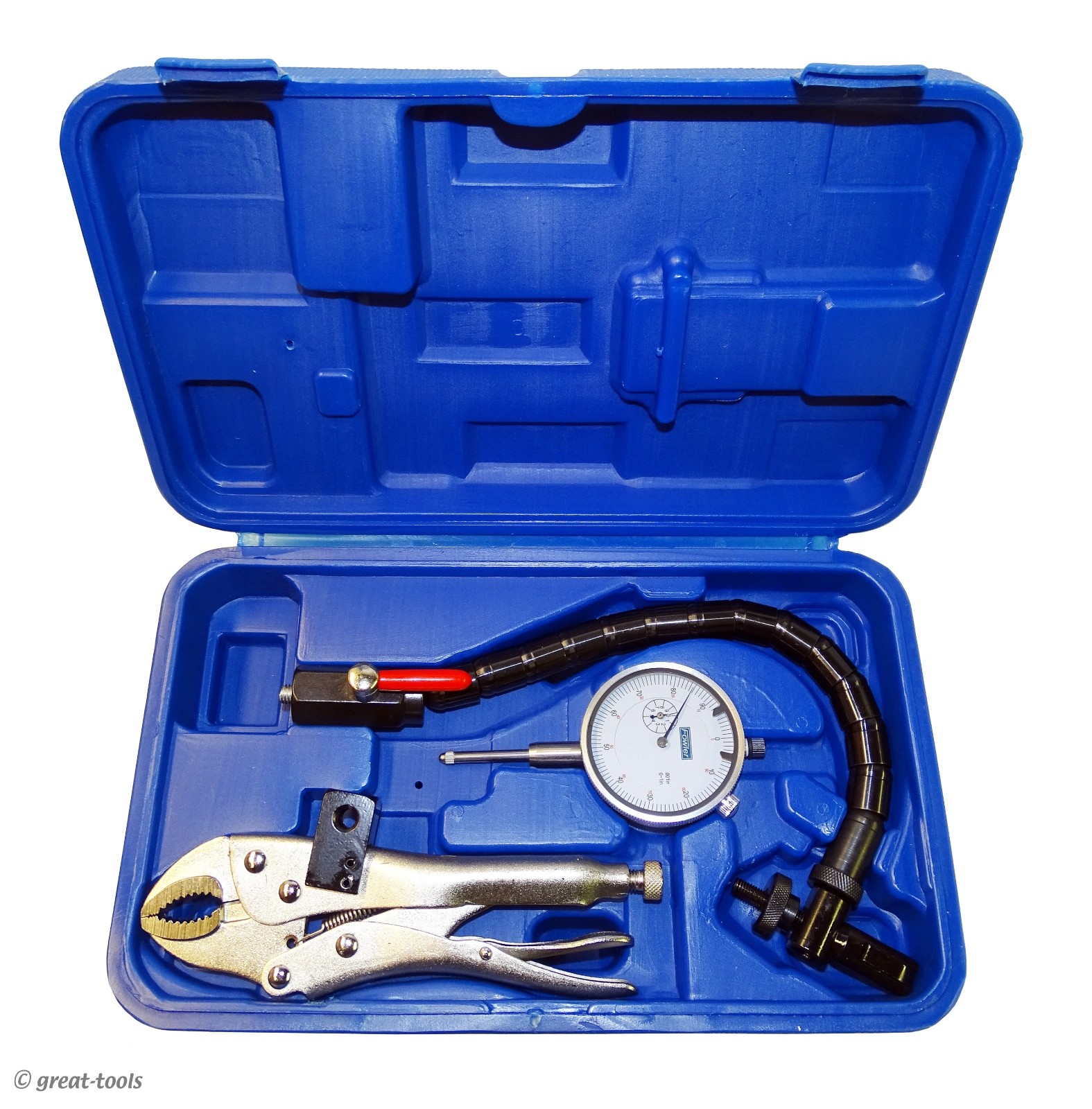 DIAL INDICATOR SET – flex arm w/ locking pliers mount – brake & rotor inspection