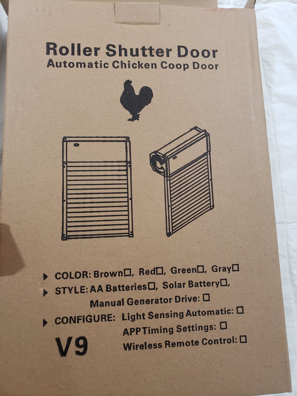 Automatic Chicken Coop Door Roller Shutter remote New!! Free Fast Shipping