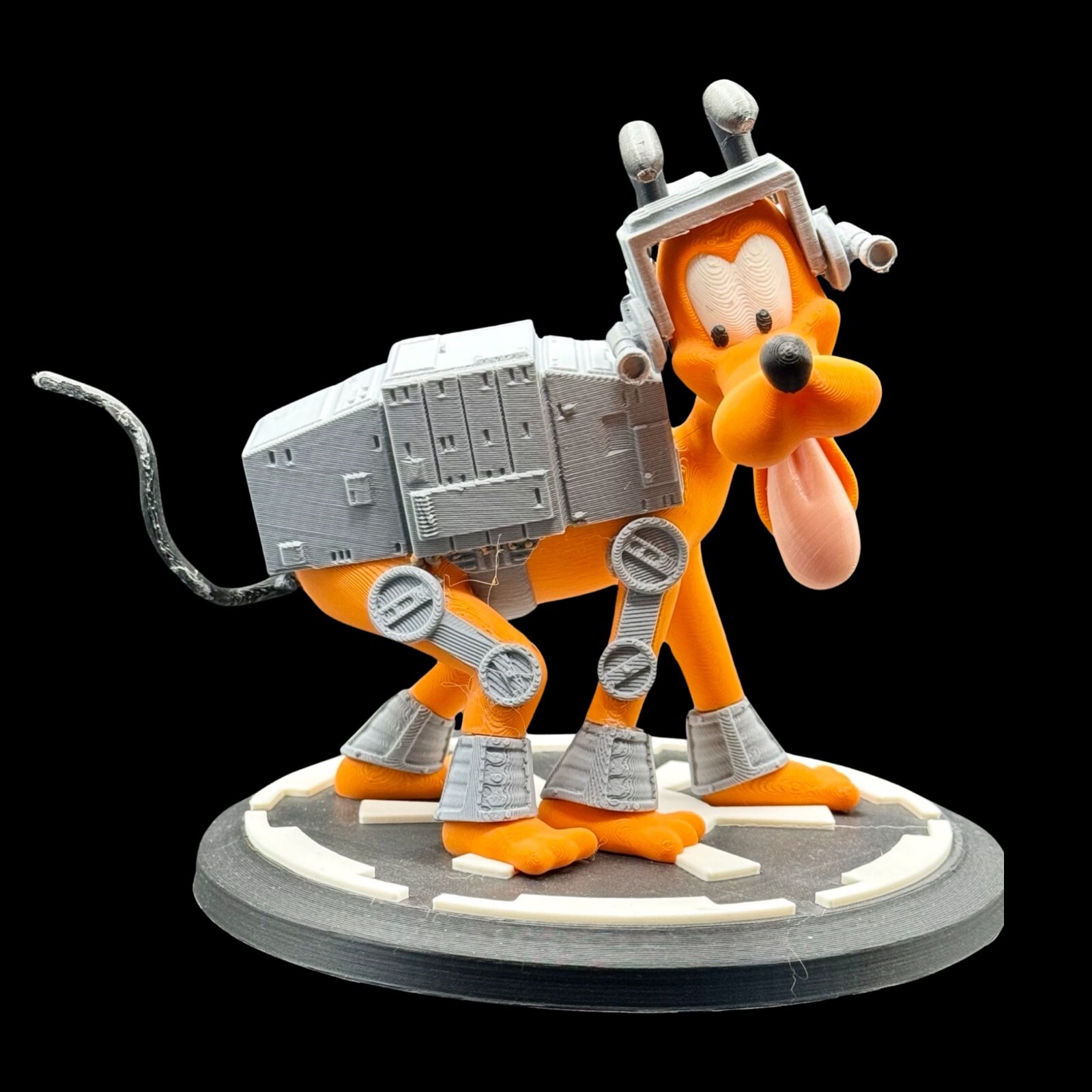 UNPAINTED Star Wars Pluto AT-AT 3D Printed Model Kit 6" Tall (2-24)