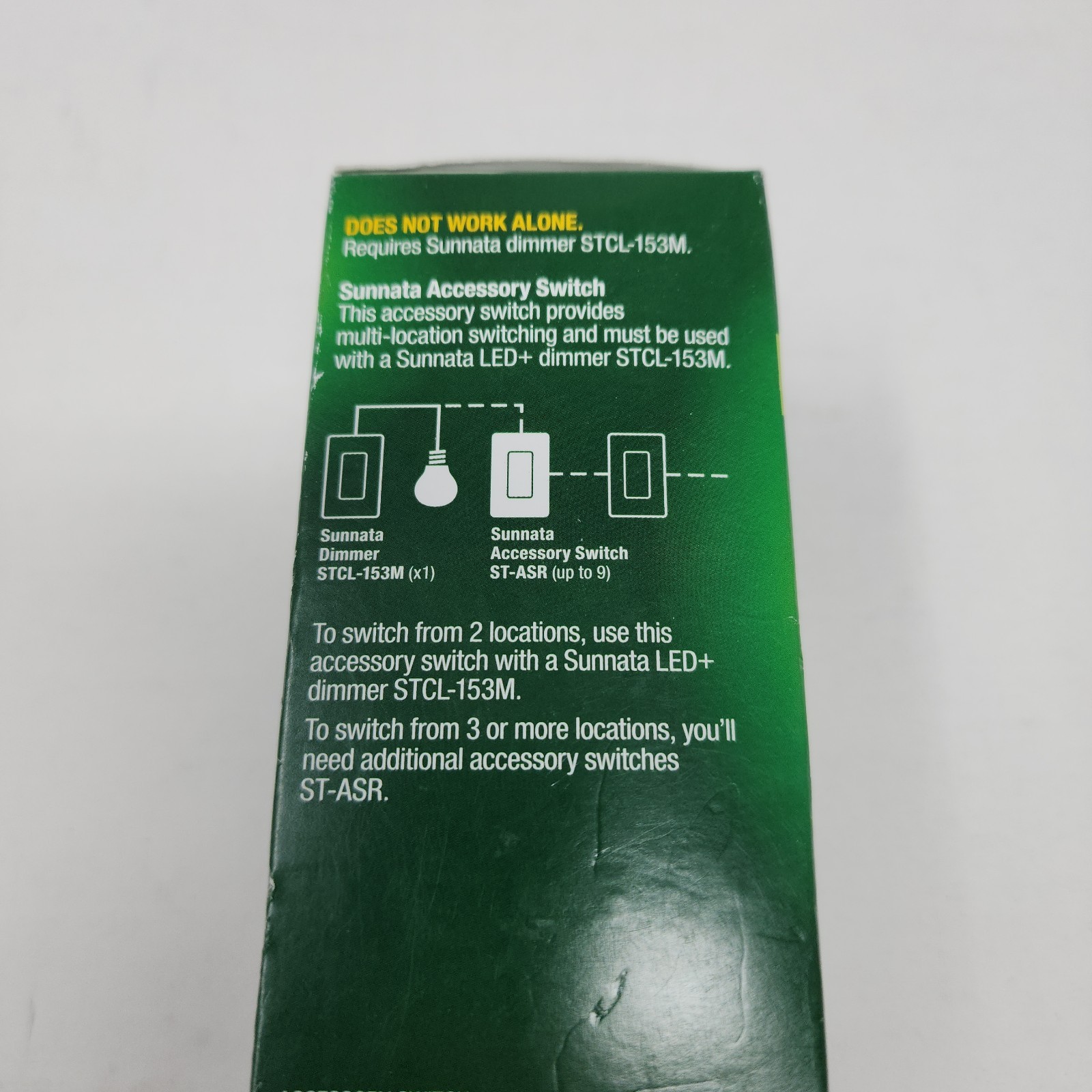 New Lutron Sunnata ST-ASR-WH Accessory Switch White