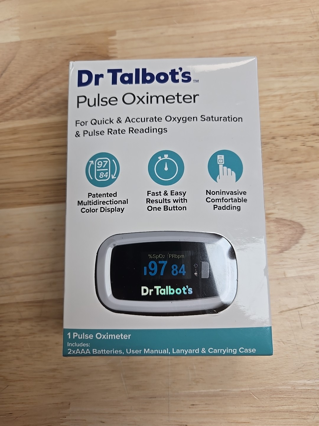 Dr. Talbot's Pulse Oximeter For Quick & Accurate Oxygen Readings, NEW SEALED!