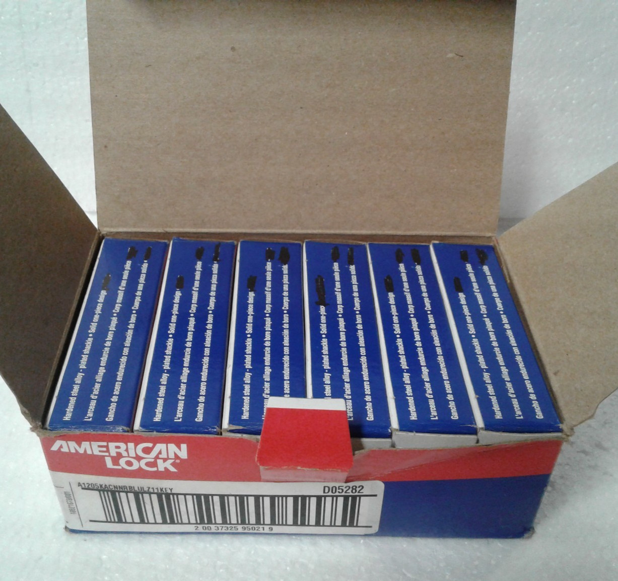 Lot of 6 Master Lock Company A1 American Lock 1-3/4" Alum. Body Padlock - New