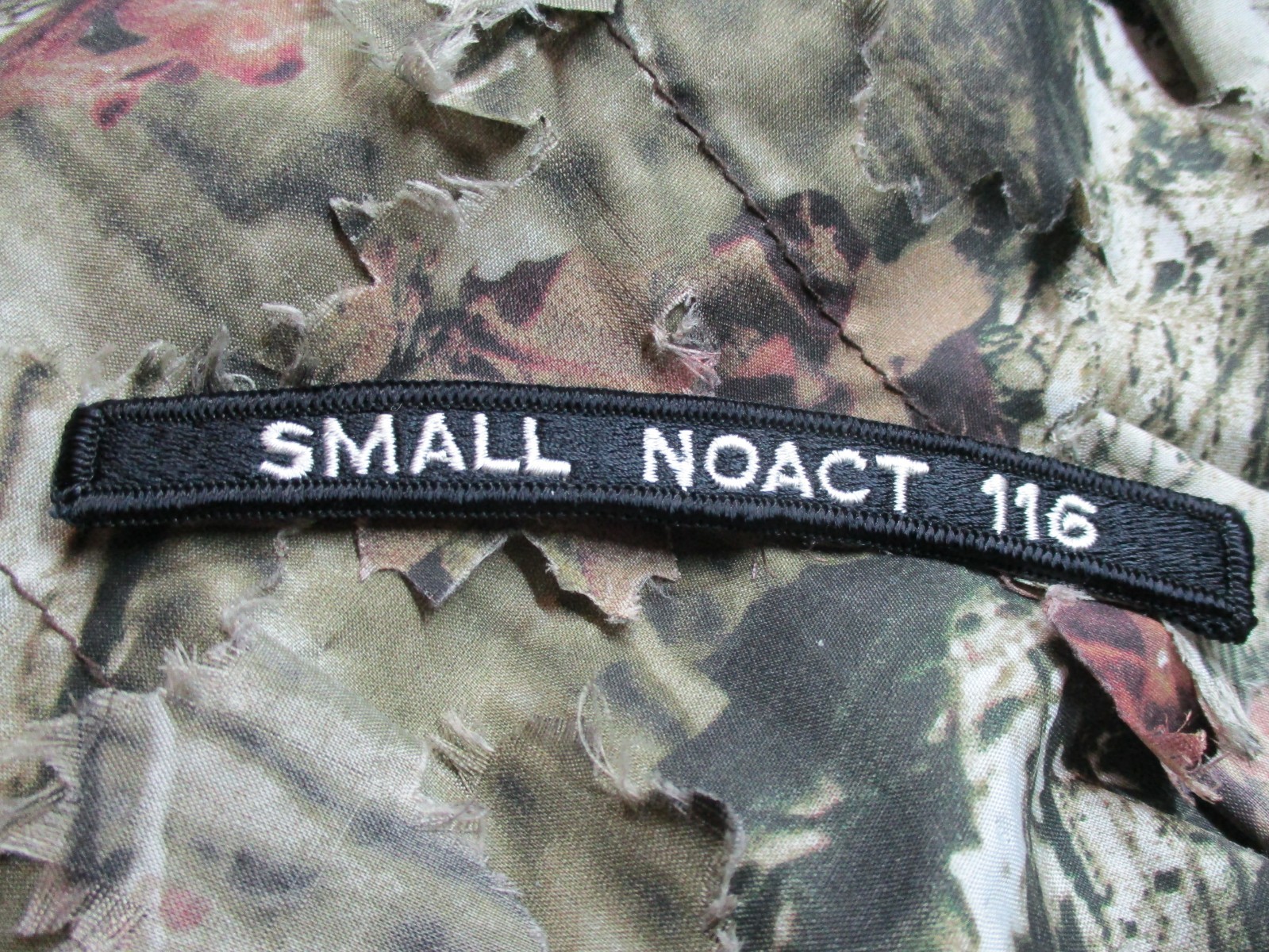 Small Noact 116 Military Tab Patch