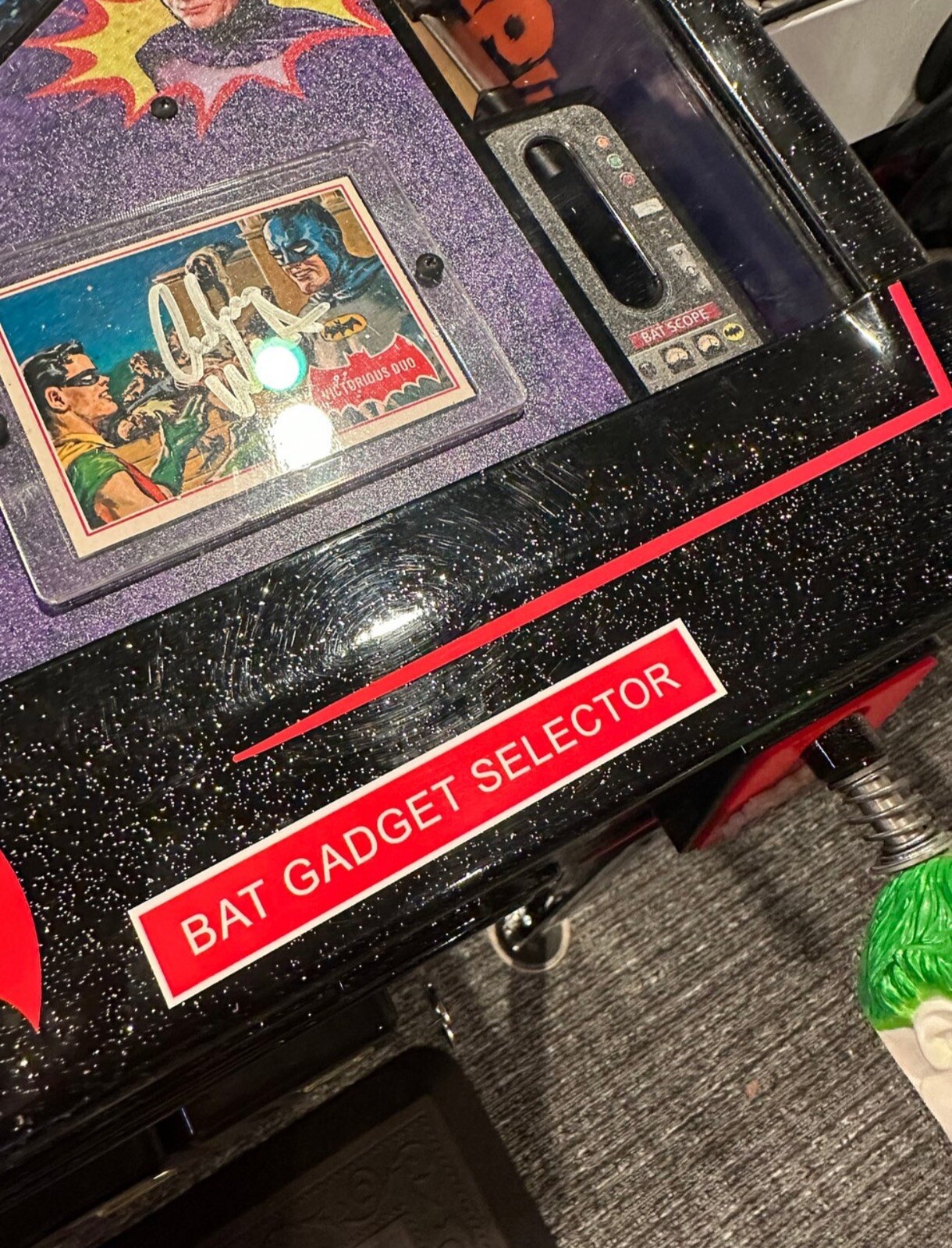 BATMAN 66 PINBALL REPLACEMENT GADGET SELECTOR, EMBLEM, SLE PINSTRIPE DECAL