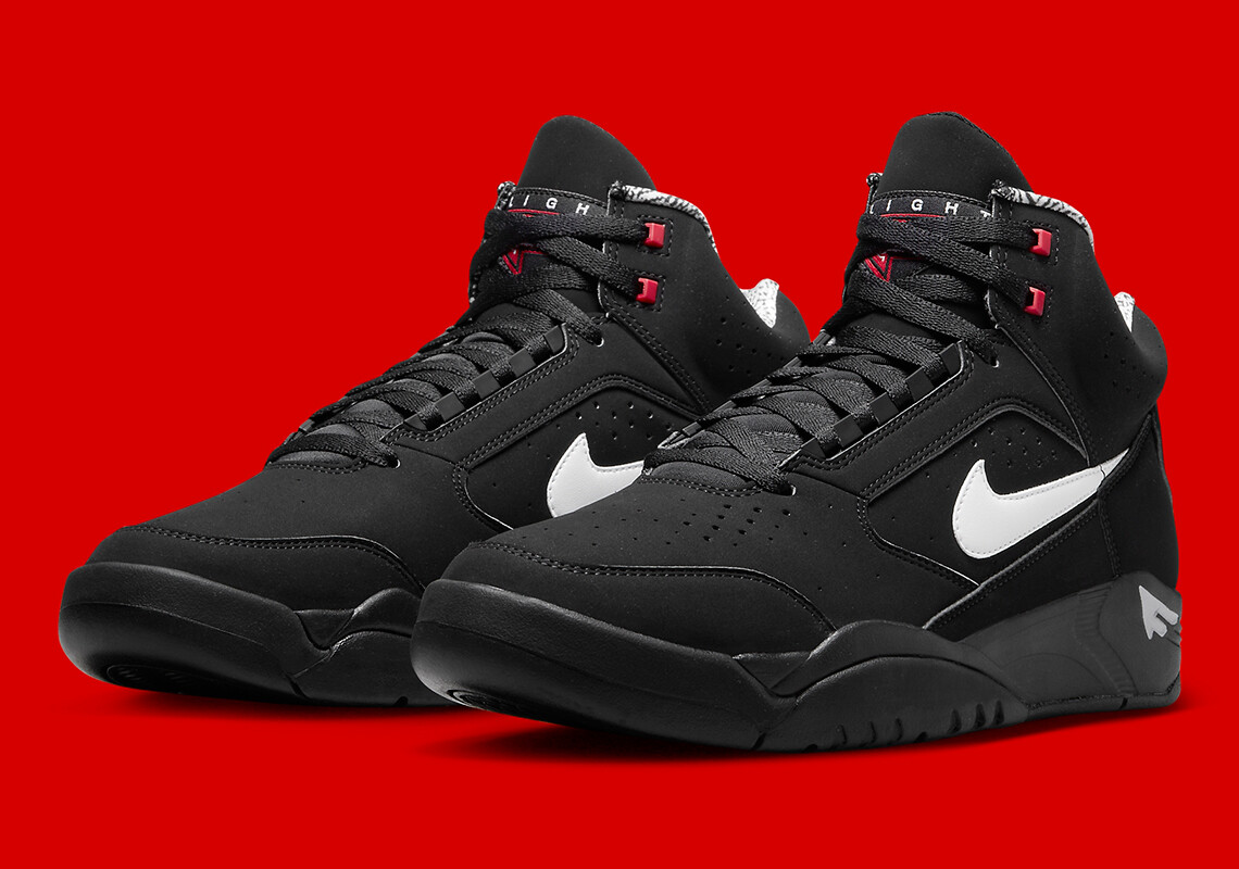 Nike Air Flight II Lite Mid Black Varsity Red White DQ7687-003 Men's