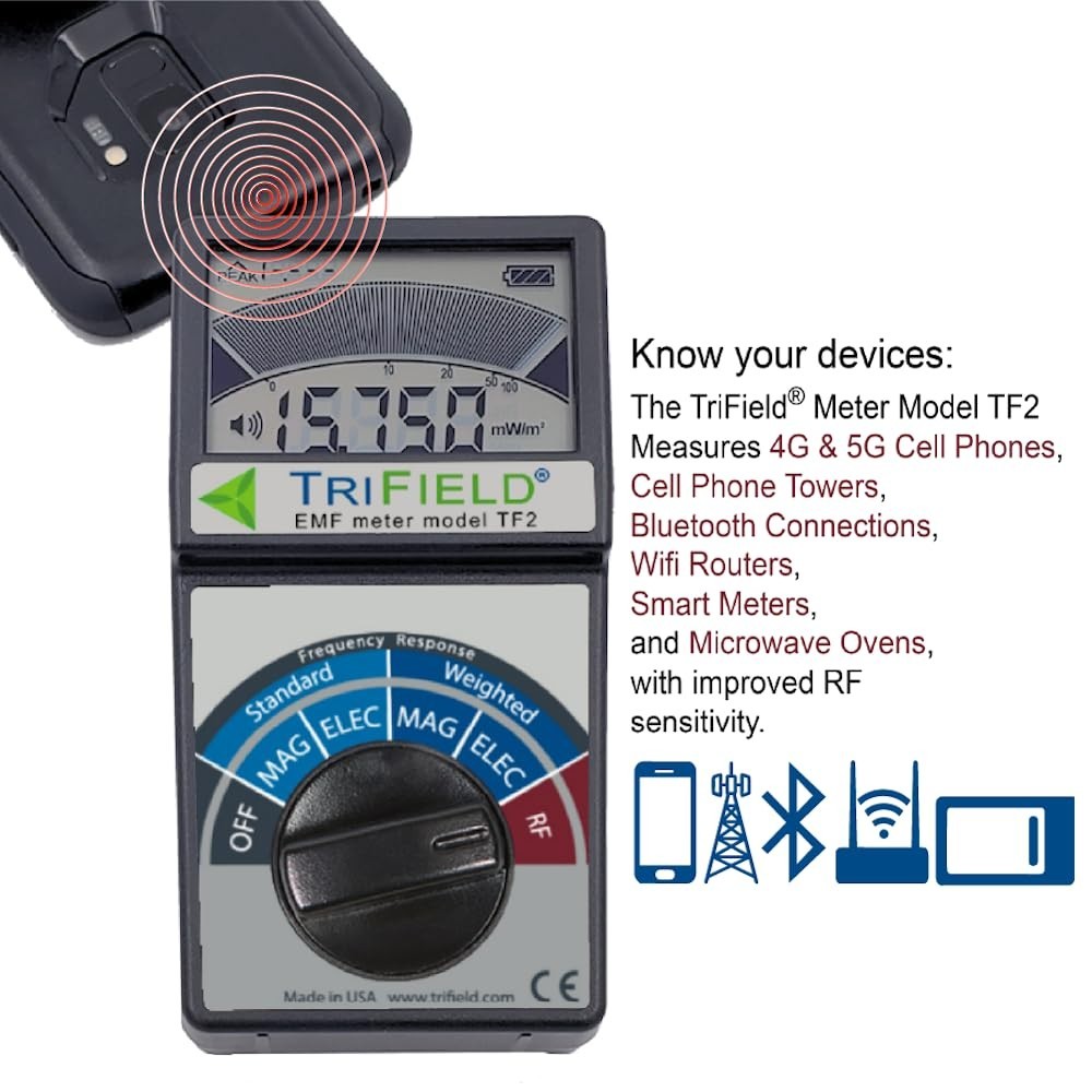 Portable EMF Detector - Magnetic, Electric, RF