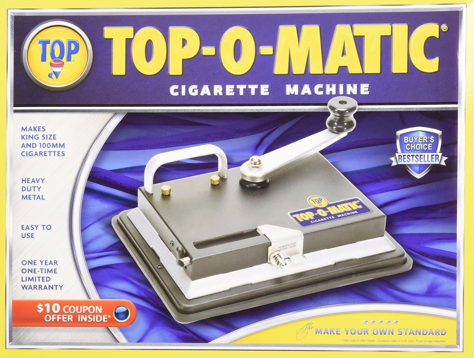 Cigarette Rolling Machine New Top-O-Matic