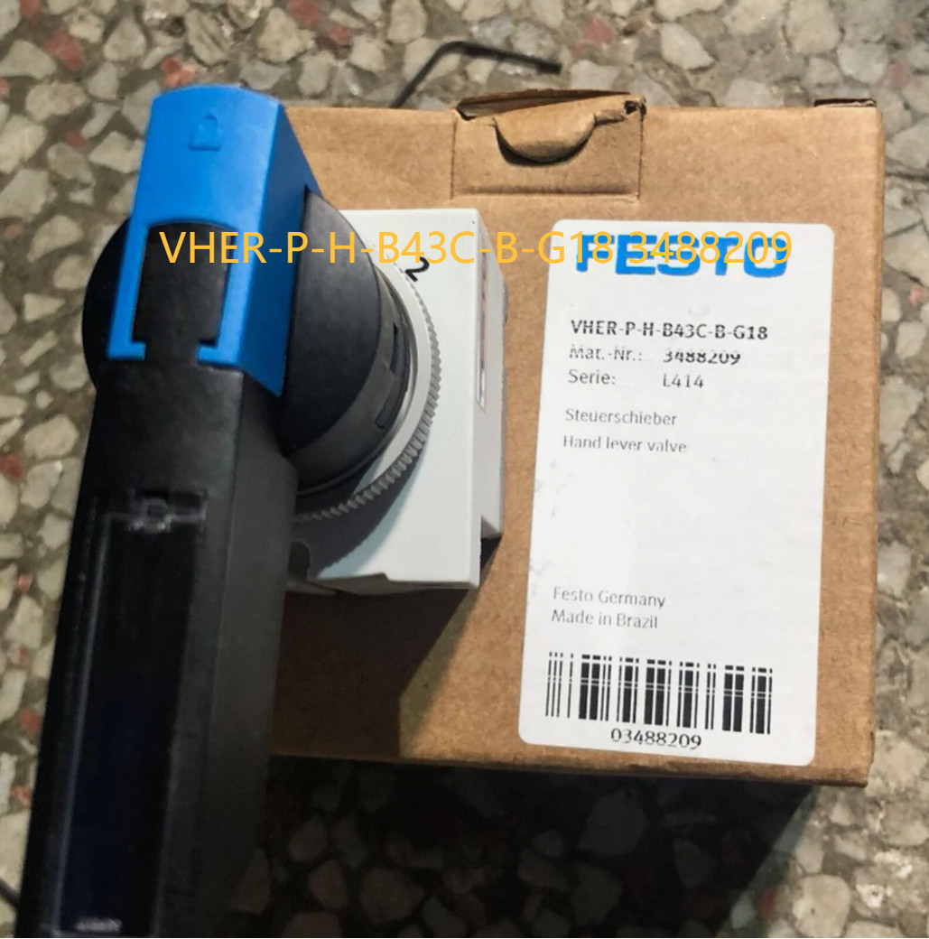 1Pcs New For FESTO Hand Lever Valve VHER-P-H-B43C-B-G18 3488209 amk