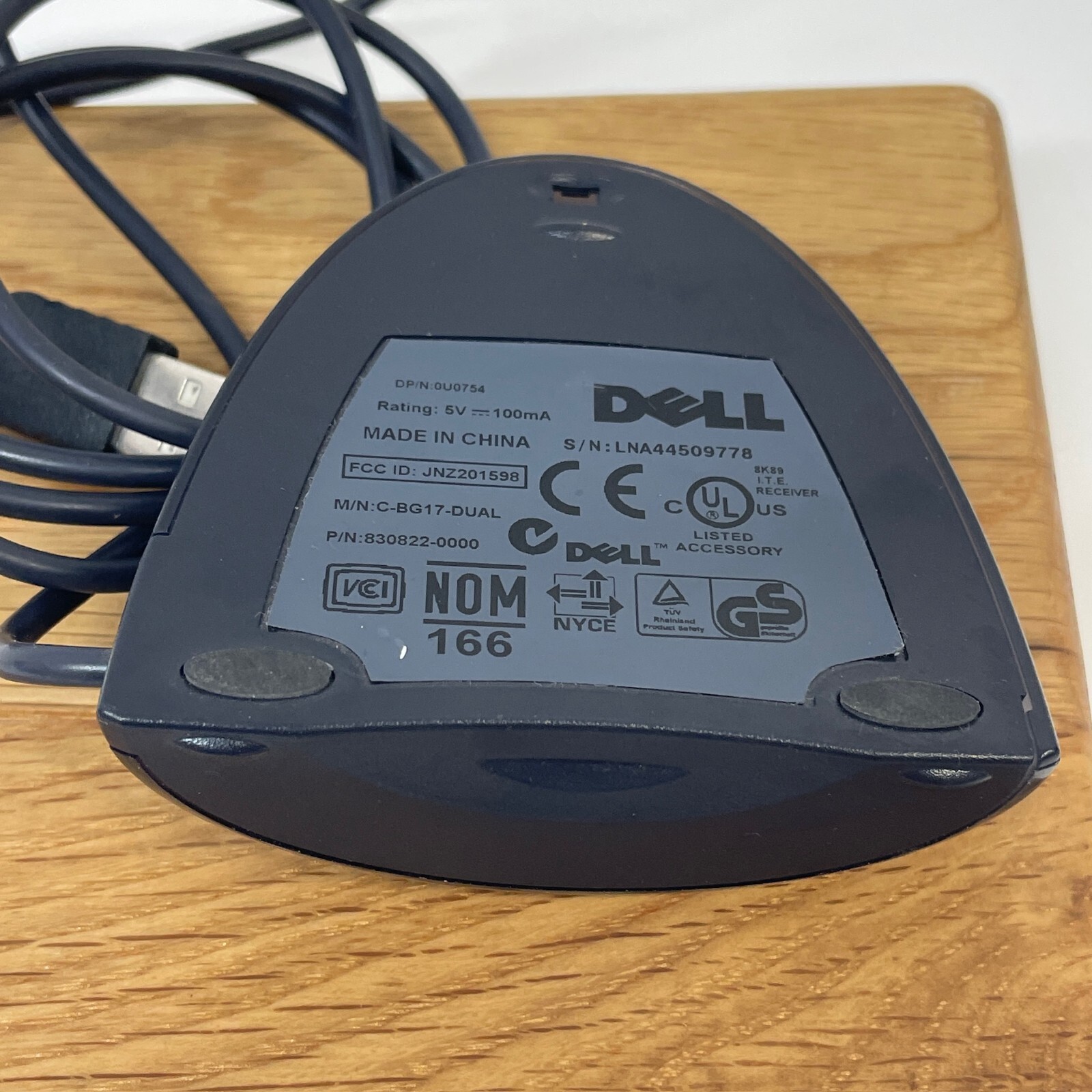Dell Wireless Mouse/Keyboard Receiver Only USB C-BG17-DUAL - UNTESTED