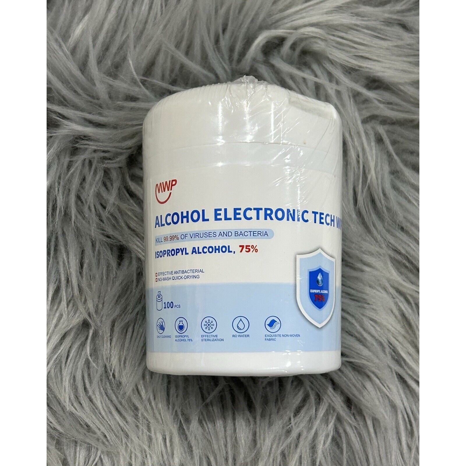 MWP Alcohol Electronic Tech Wipes 75% Isopropyl Alcohol NEW SEALED PACKAGE