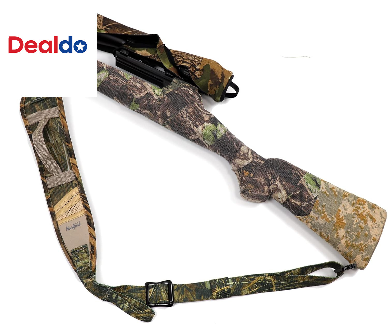 Full Camo 2 Point Gun Shotgun Rifle Sling with Quick-Grab Handle, 3 Accessories