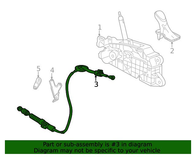 Genuine GM Automatic Transmission Control Lever Cable 84102439