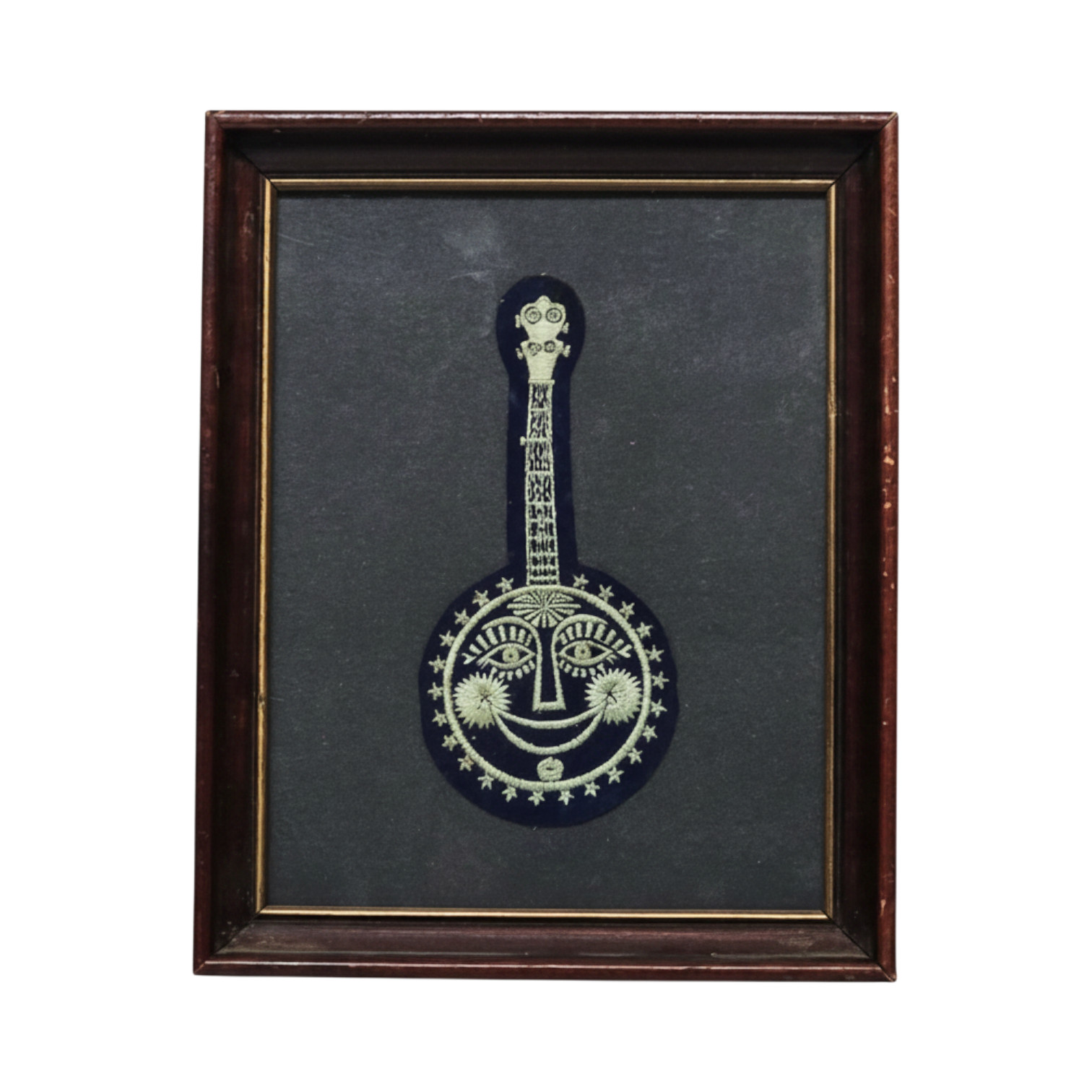 Framed Philadelphia Folk Festival Patch in Blue