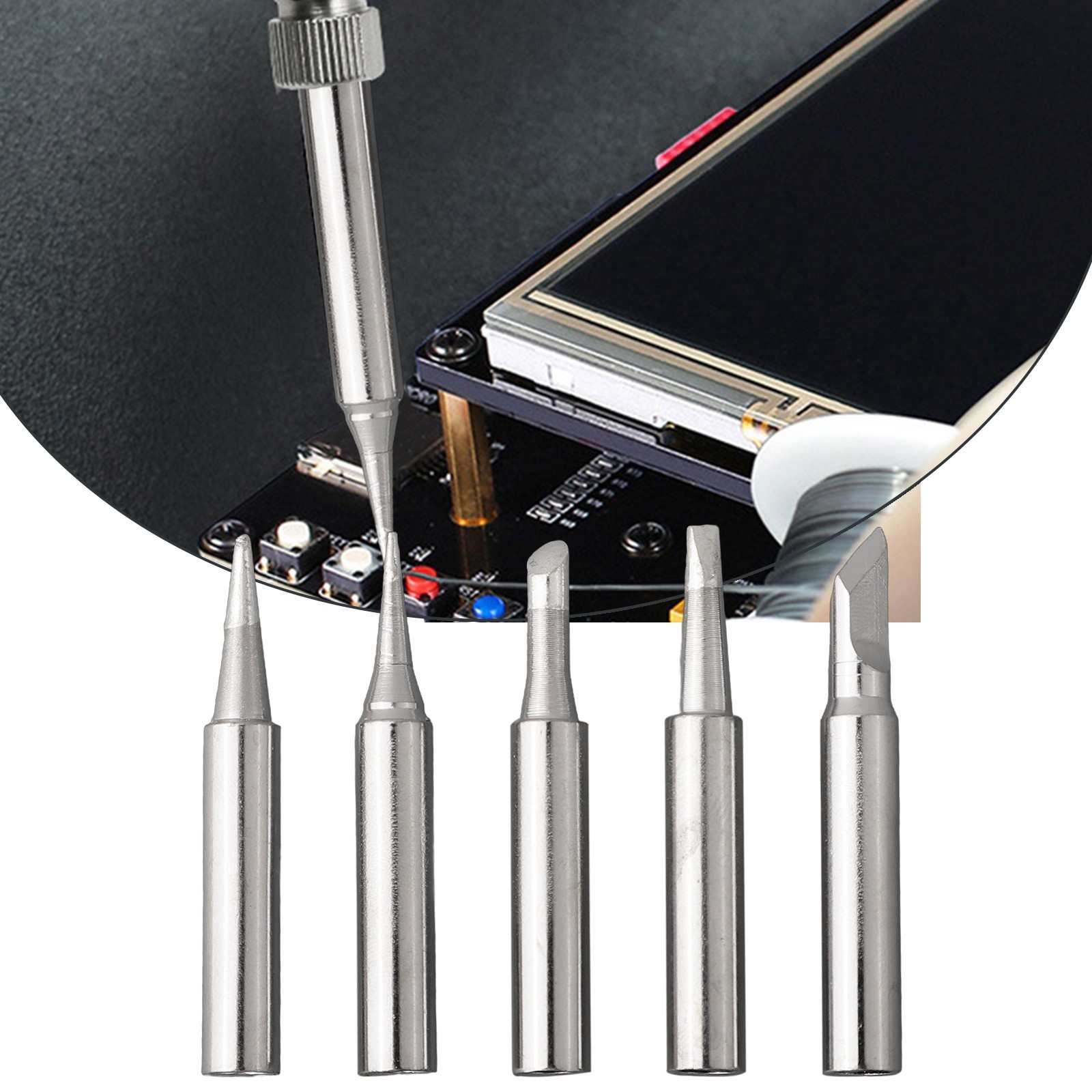 Optimal Performance 5pcs Soldering Iron Tip Replacement Improve Your Work