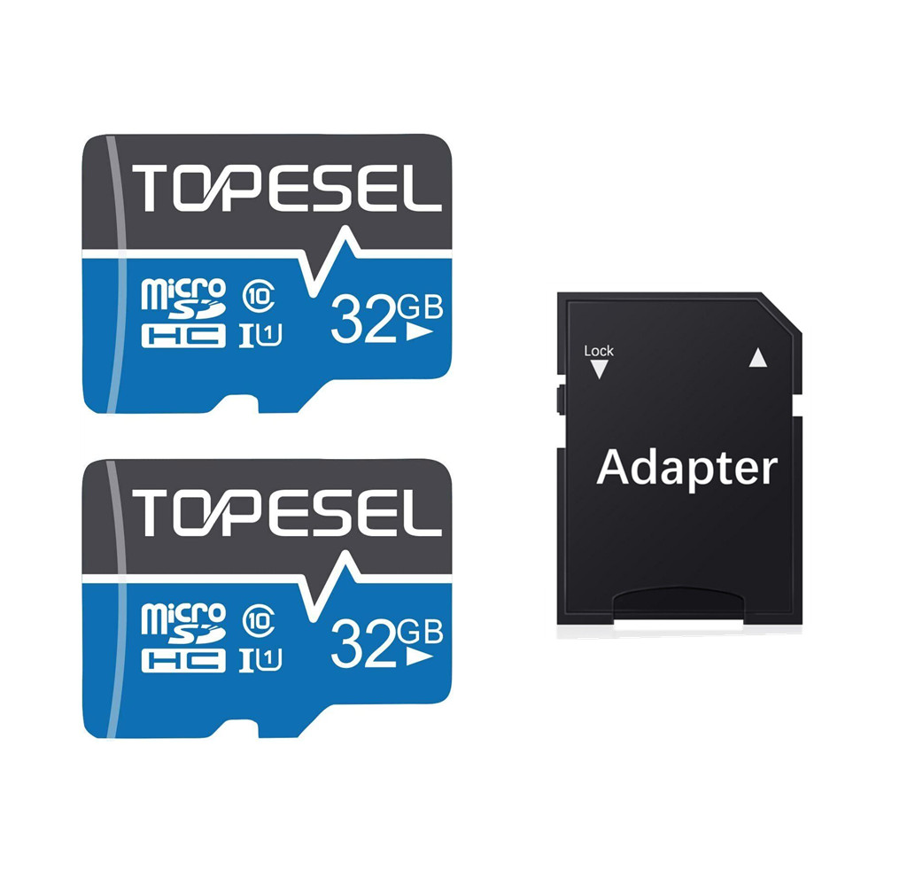 TOPESEL 2 Pack Ultra Micro SD Card 32GB Class 10 TF Card Memory Card For Camera