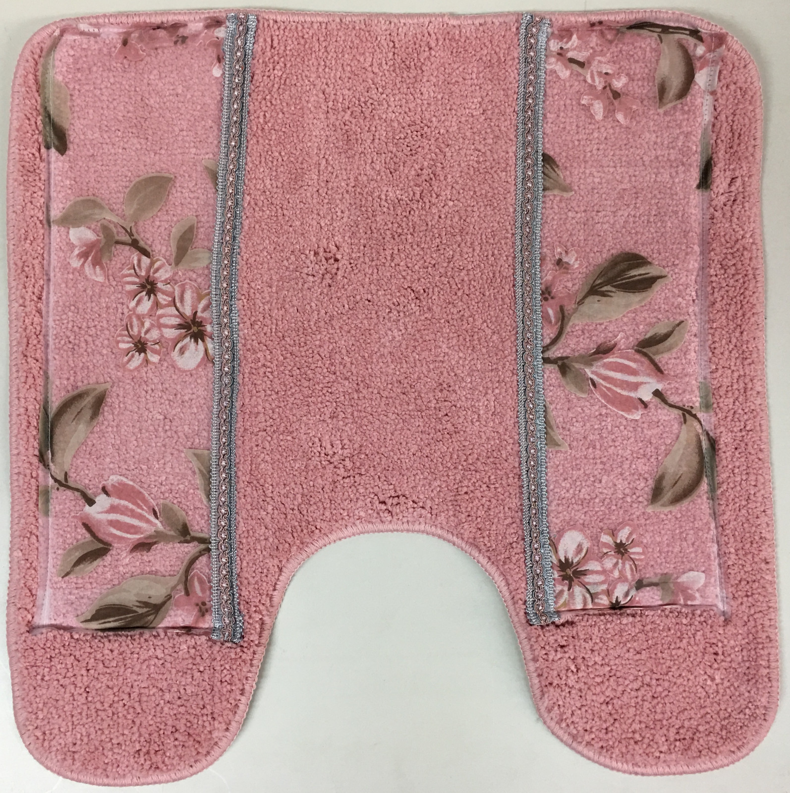 Melrose Bath Contour Rug, Pink