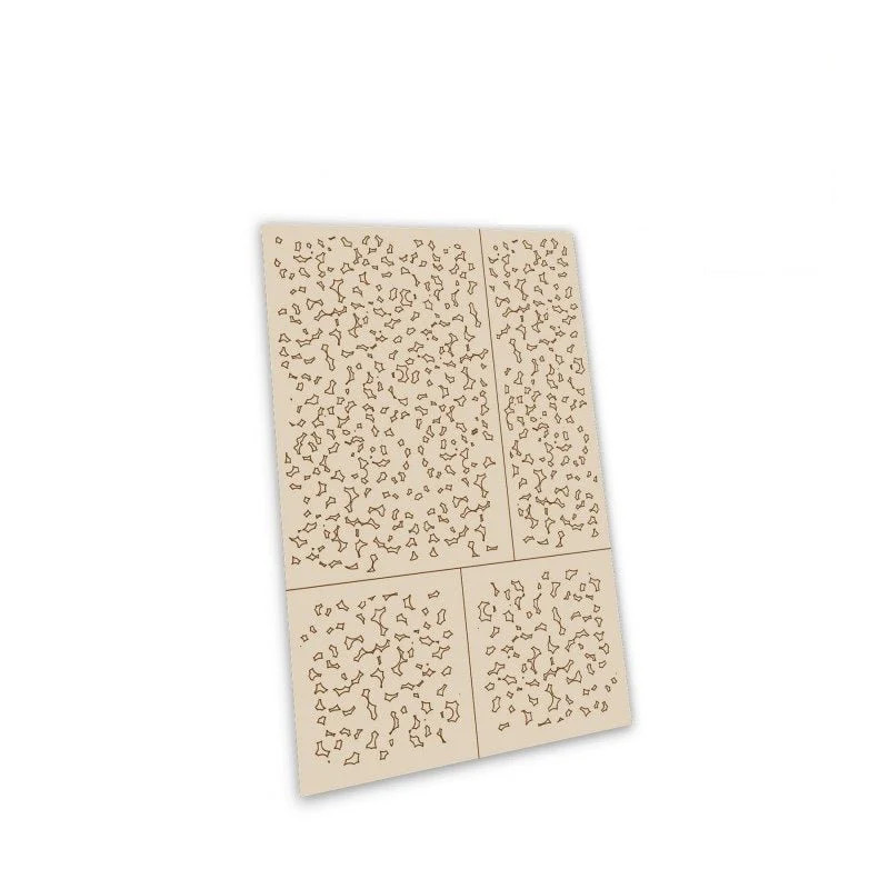 Green Stuff World for Models and Miniatures Self-Adhesive Stencils - Ambush Disc