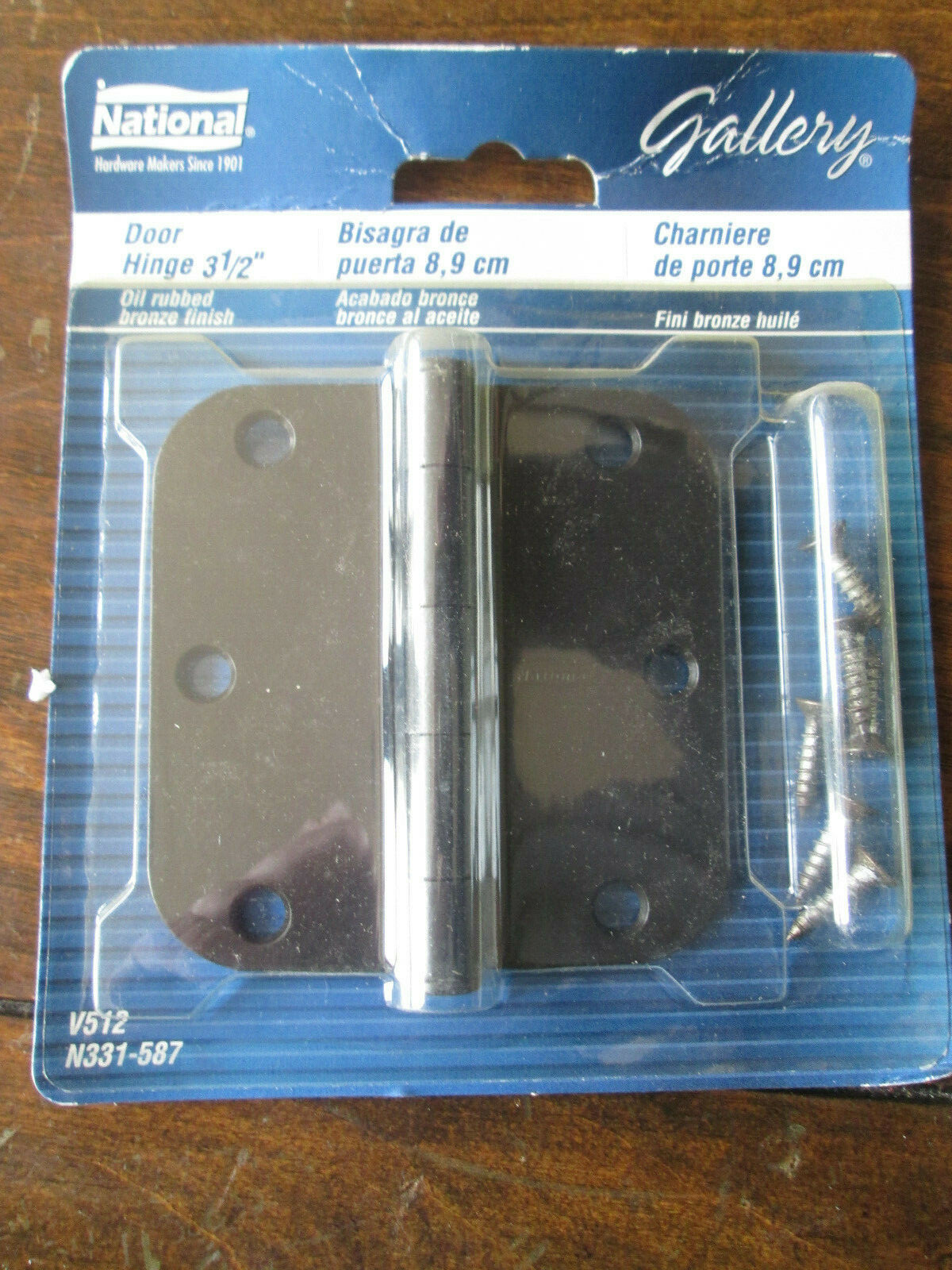 Oil Rubbed Bronze Steel Round Corner 3.5" Interior Door Hinge Hardware N331-587